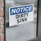 Signmission Dirty Sink, 14 in W x Rectangle, Vinyl Decal OS-2PACK-NS-D-1014-L-11037 - alternate 6